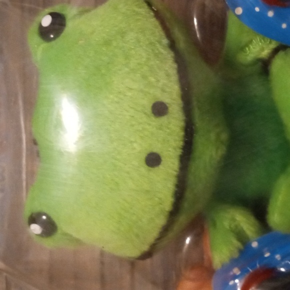 RARE 2004 Vintage PLUSH FROG FM RADIO, HEADPHONES & CLIP T.D.E. RADIO PET - Picture 5 of 11